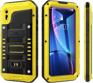Heavy Duty Military Waterproof Metal Case For iPhone 16 15 14 13 12 11 Pro Max XS XR 8 7 Plus Shockproof Dustproof Rugged Cover