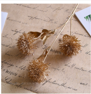 Hoa Bồ Công Anh Giả Nhũ Loại 3 Bông Dài 80cm