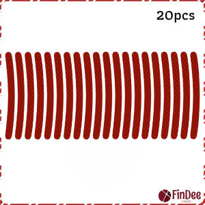 FinDee 20 ชิ้น สติกเกอร์สะท้อนแสง แถบสะท้อนแสง สําหรับขับรถกลางคืน อุปกรณ์แต่งรถ Car Wheel Hub Reflective Sticker