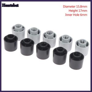 [Heartsbat] 5Pcs Plastic Half Shaft Knob Potentiometer Encoder Knob D-Shaped Inner Hole 6mm