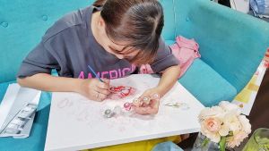 Tranh tự tô màu sơn dầu số hóa Phật giáo Đức Phật TN0655 40x50cm đã căng khung