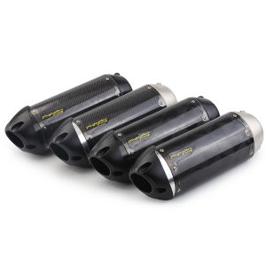 51mm Universal Motorcycle Exhaust Pipe Escape Moto Modified Carbon Fiber Muffler Sticker USA Two Brother For R3 Z900 ER-6N K7 R6 MT09 CBR500 CBR650R ZX6R/10R R6 MT07 etc