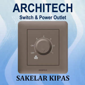 ARCHITECH INFINITY A63-K11 BROWN Sakelar - Saklar Pengatur Kipas 100W
