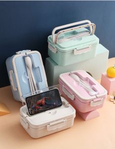 [Ready Stock] 1000ml Microwavable Lunch Box Student Lunch Box Food Storage Container 饭盒 便当盒