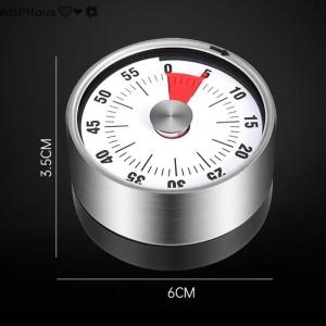 WP💓💛💖 Kitchen Timer Time Reminder 60 Minutes Magnet Round Shape Kitchen Tools Countdown Alarm Reminder Mechanical Cooking Timer