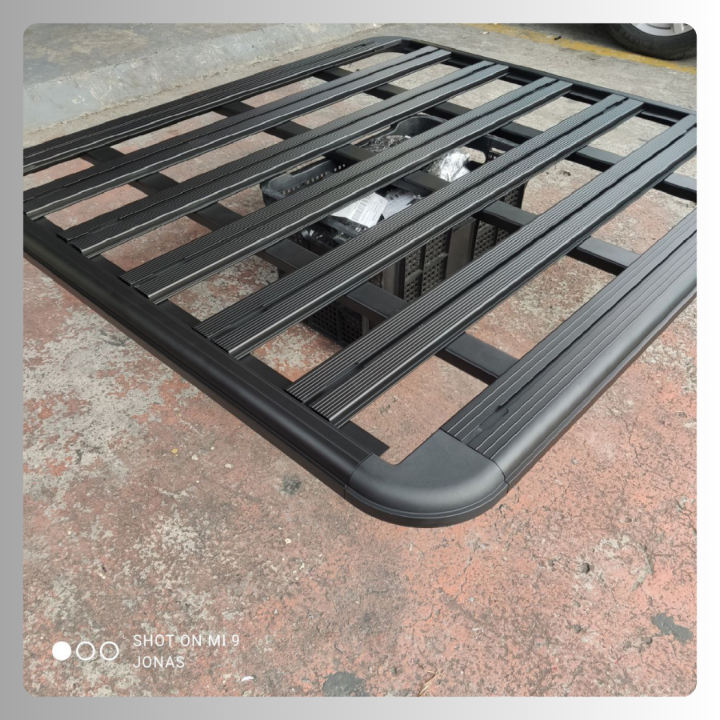 Hard aluminum flat rack universal roofrack 135cm x 125cm ripple | Lazada PH