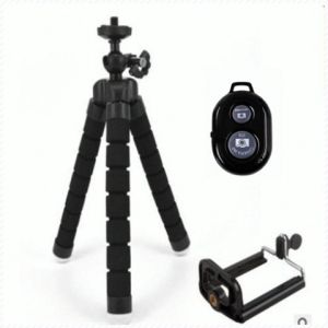 Cell Phone Holder Detachable Portable Tripod Multifunction Easy to Install Non-slip Soft Foot