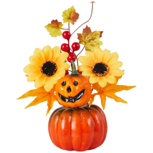 Functional Halloween Autumns Foam Pumpkins Ornament With Realistic Leaf Texture Easy Combine For Yard Window Displays
