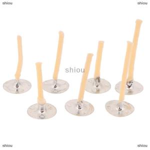 [COD] shiou 100Pcs Beeswax Wicks less High Quality With Clip Base Pre-waxed Wicks For DIY Making Candle Accessories For Party