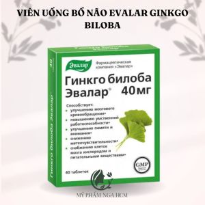Viên uống bổ não Evalar Ginkgo Biloba rau má Nga (40 viên)