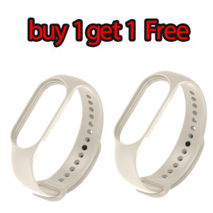 CoAce【Buy 1Get 1 Free】Xiaomi Mi Band 3 4 5 6 7 Strap Silicone Replacement Band Wriststrap Miband 7 Wristband Smartwatch Bracelet