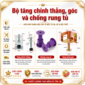[ Hàng Xịn Giá Tốt CHÍNH HÃNG ] Bộ tăng chỉnh THẲNG và GÓC tăng chỉnh CHỐNG RUNG TỦ