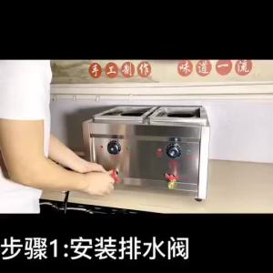 6 Holes Commercial Electric Noodle Cooker Stainless Steel Pasta Boiler Soup Noodle Pot Kanto Cooking Machine for Street Food Business