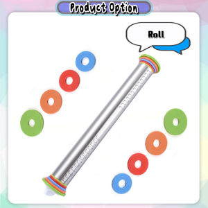 [Little B House] 17Inch Adjustable Stainless Steel Rolling Pin Mat Dough Roller Baking Tool 擀面杖 Penggelek Biskut - KW13