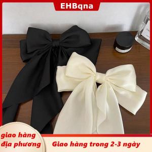 [COD] EHBqna 3PF Ship within 24 hours Nơ ruy băng kẹp tóc mũ nón đơn giản thanh lịch satin mùa xuân Clip cố định kẹp tóc retro bên mũ Phụ kiện tóc đỏ