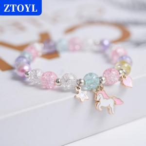 [COD]🔥🔥🔥ZTOYL Cute Popcorn Beads Bracelet Friendship Glass Bracelets For Girls Pendant Bracelet Jewelry Accessories