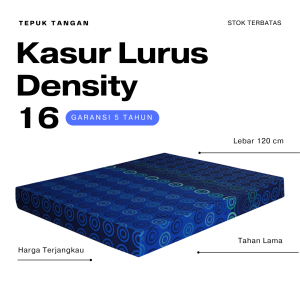 KASUR LURUS BUSA Density 16 Ukuran 200 x 120 | Tebal 15 dan 20cm | Garansi 5 Tahun | Matras Lantai