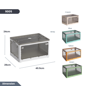 Easyhome.sg Extra Large Movable Storage Box 9001 | Foldable Stackable Organizer | Clothes Quilt Toy Book Storage