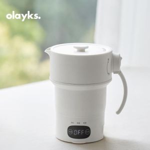 Olayks 600ml Foldable Electric Kettle | Stainless Steel Portable Mini Travel Kettle | Multifunction Hot Water Kettle