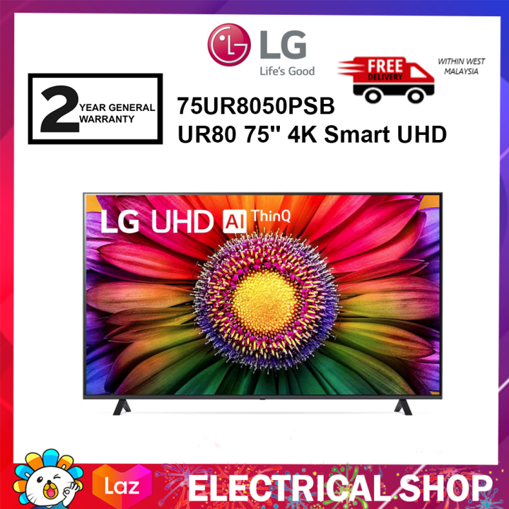 {FREE SHIPPING} LG UR80 75'' 75UR8050PSB HDR10 4K UHD Smart TV ...