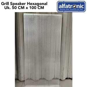 GRILL SPEAKER / JARING SPEAKER HEXAGONAL THANOS PE 1 TEBAL 1 MM (Ukuran 50 cm x 100 cm)