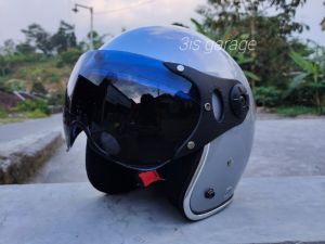 HELM RETRO PILLOT ITALY KEKINIAN PRIA DEWASA WANITA FULL LEHER