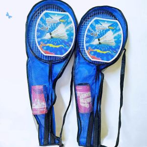 Badminton Racket Set Couple Alloy Split Racket With 2pcs Badminton Shuttlecocks [ GM GO SHOP ]
