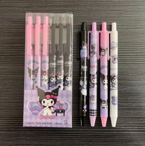 Pulpen Gel Klik Karakter Lucu Unik isi 12 pcs / Box garansi tinta 2 tahun