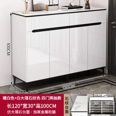 Shoe Cabinet Home Space-Saving Dustproof Storage Cabinet Simple With Drawers Large Capacity Shoe Rack Cabinet