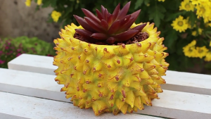 Durian-Shaped Pots Resins Flower Pots Resins Container Decorations Hold Perfect Gift for Like