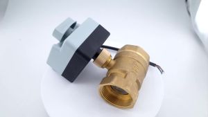BV2012-32 Hand-integrated air conditioning solar water electric two-way three-way ball valve DN15-40 three-wire two control 220V