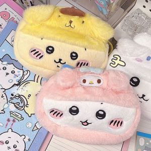 Chiikawa Hộp Đựng Bút Hoạt Hình Hachiware Sang Trọng Túi Đựng Bút Usagi Sinh Viên Để Bàn Túi Bảo Quản Trẻ Em Học Thuật Mới Quà Tặng