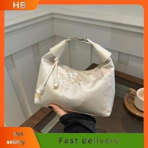 HB New Chinese Style Fine Embroidery Ladies Handbags 2025 Summer Fashion Shoulder Bag Crossbody Daily Party Tote Handbag For Women