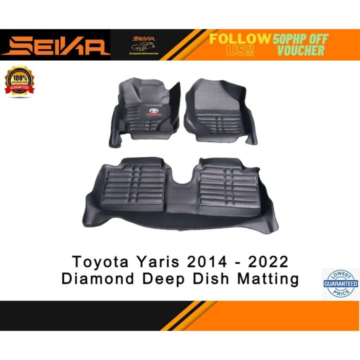 Toyota Yaris 2014 - 2023 Diamond Deep Dish Matting (Not for YARIS CROSS ...