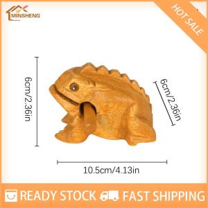 MIH ✨ COD ✨ Lucky Thailand Wood Thailand Traditional Craft Wooden Lucky Croaking Musical Instrument Home Office Desk Decor Lucky Frog Crafts