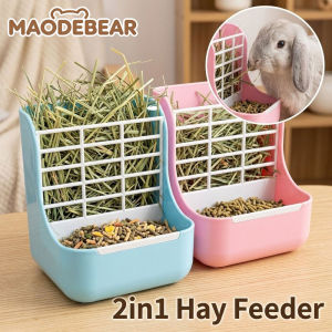 MAODEBEAR Rabbit Feeder Automatic Hay Rack Guinea Pig Chinchilla Food Bowl Rabbit Hay Feeder Grass Holder
