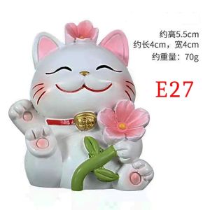 *ราคาชุด* แมวกวักญี่ปุ่น แมวนำโชค ตุ๊กตาจิ๋ว ตุ๊กตาบอนไซทำจากเรซิ่นตกแต่งสวนรูปสัตว์น่ารักสุดสร้างสรรค์ของตกแต่งโต๊ะขนา T E