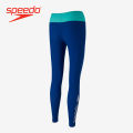 Speedo Women's Swimwear - Water Sport Logo Swim Legging - Blue - 8-14027H601. 