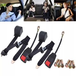 [Local Shipping] 2pcs Car Truck Seat Belt Lap Adjustable 3 Point Safety Security Belts Universal