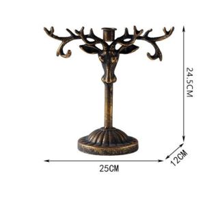 xpkQ Retro Metal Candle Holders Creative Household Living Room Desktop Ornament Romantic Candle Holders Home Decoration Gift Ideas 7M5T2