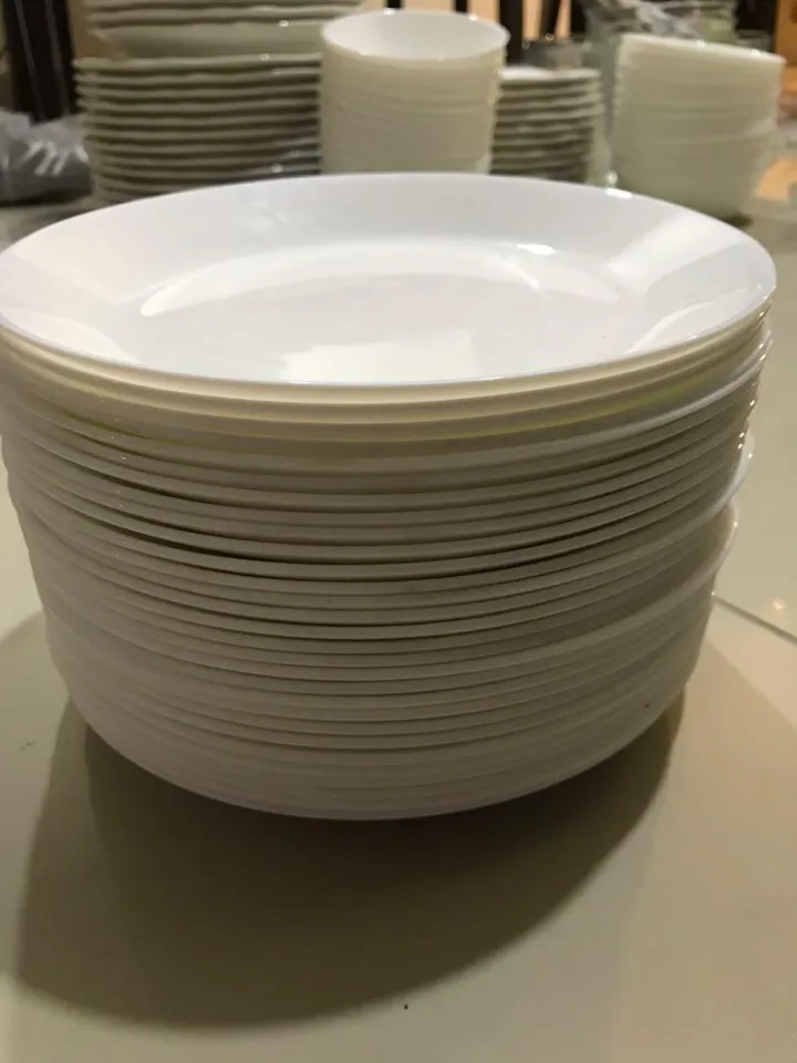 3PCS SET) IKEA OFTAST Round Glass Side Dinner Plate/ Small Plate