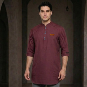 Baju koko kurta pakistan terbaru Lengan 3/4 Bahan Katun Madinah Impor Best Quality