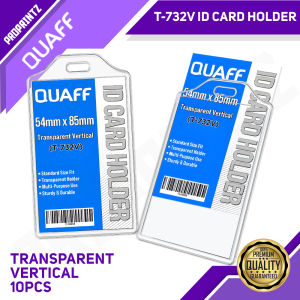 PROPRINTZ 54x85mm Clear ID Card Holder Vertical T-732V ID Sleeve 10pcs ID Protector ATM Size
