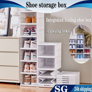 Foldable Shoe Box Flip Top Shoe Rack Drawer Type Transparent Shoe Cabinet Storage Box Plastic Simple Shoe Rack