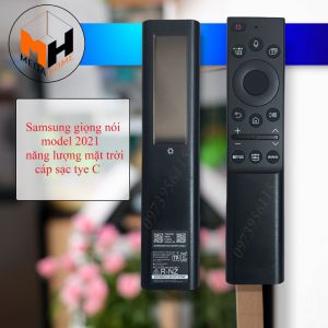 Điều khiển tivi samsung giọng nói năng lượng mặt trời & pin. Remote tivi samsung giọng nói sạc năng lượng mặt trời & pin