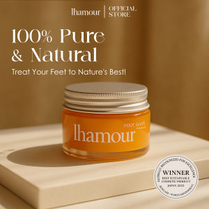 Lhamour Natural Organic Sea Buckthorn Foot Salve 1.58oz – Foot Repair Cream for Dry Cracked & Tired Feet Moisturizing Healing Balm & Natural Foot Care