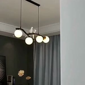 IGDL 2022 a scandinavia cawangan cawangan kandil restoran meja makan lampu loket lampu gantung moden untuk bilik makan Bar dapur kafe lampu penggantungan candelier burung Deco