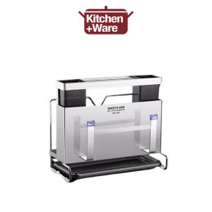 Gedo 304 Stainless Steel Knife Rack Shelf / Kitchen Rack /Multifunctional Pot Cover /Cutting Board /Knife Storage Rack