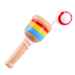 GUK Kendama Cup Ball Game Mainan Edukasi Tangkap Bola Kayu Kendama Wooden Puzzle COD
