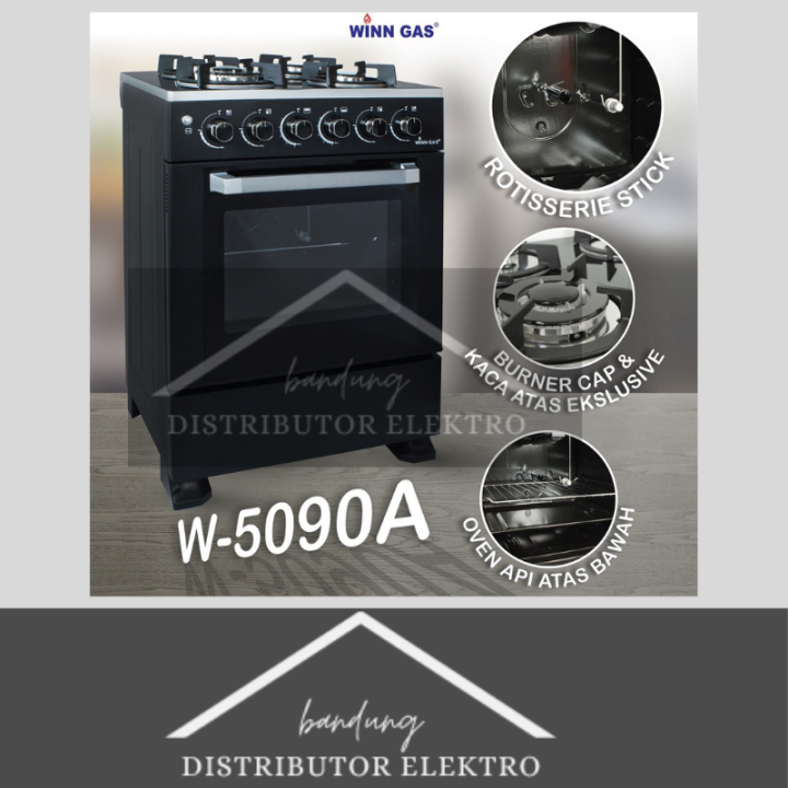 KOMPOR OVEN WINN GAS 5090A / KOMPOR OVEN FREE STANDING / KOMPOR SET